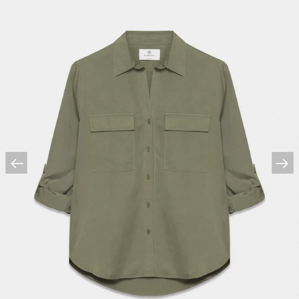 Babaton by Aritzia Fez Utility Shirt – Olive Green – XL - Picture 2 of 9